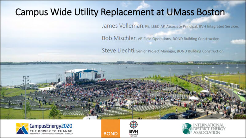 Header Slide with Border from IDEA 2020 Conference with photo of UMass Boston UCRR project site